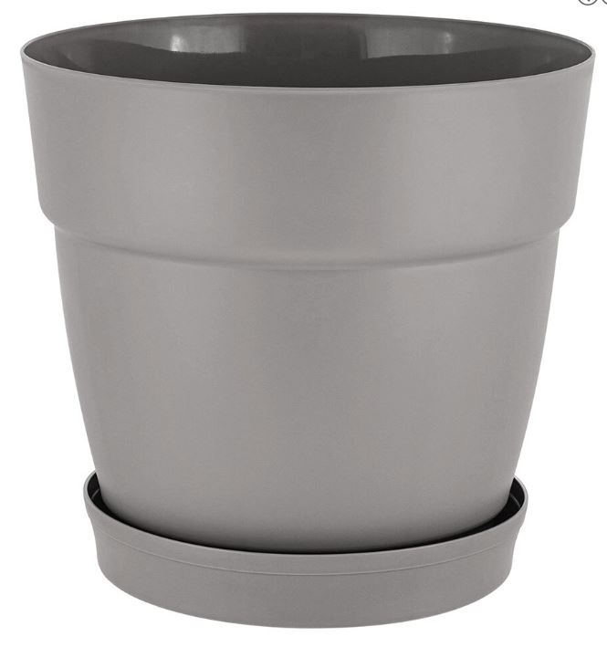 Горшок для цветов InGreen Villa de Fiori с фиксируемым поддоном 2л, D170мм, французский платан